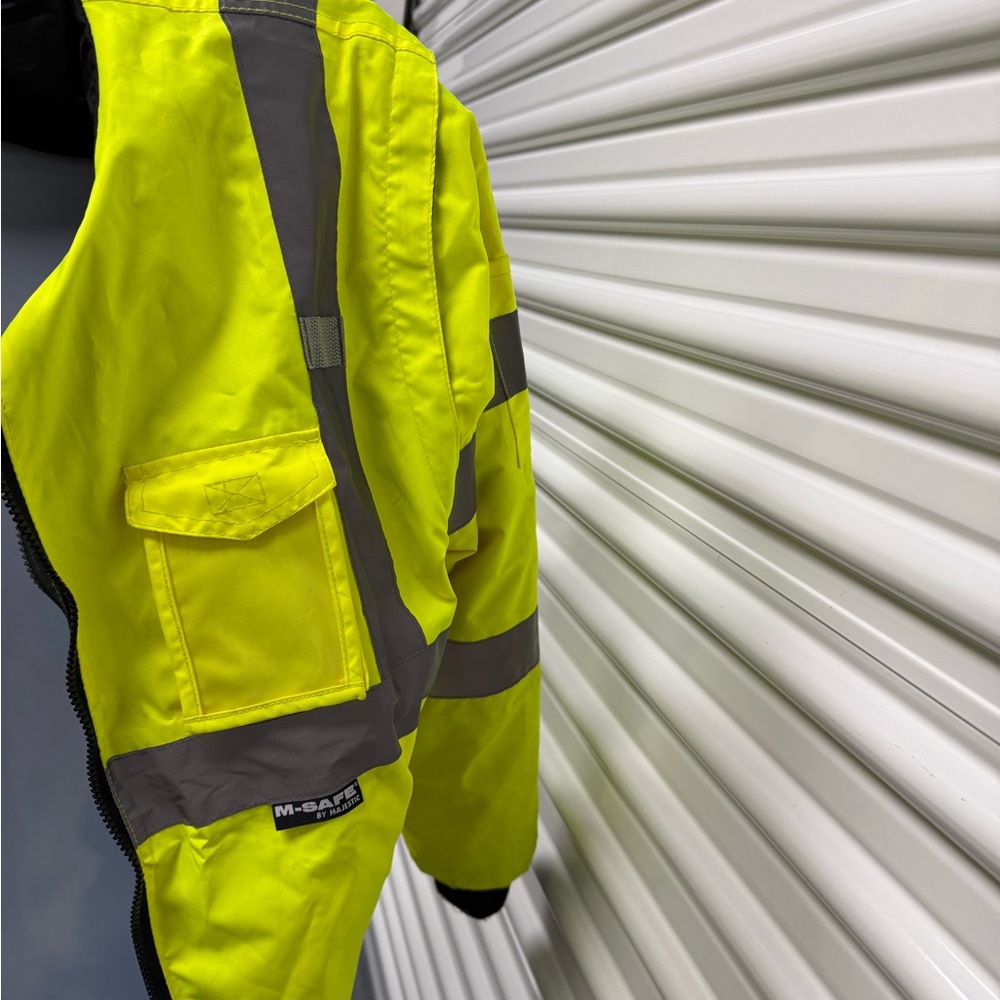 H&M Neon Yellow Fleece Jacket